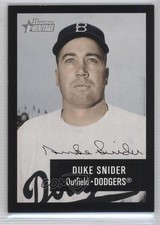 2003 Bowman Heritage Black Facsimile Signature Duke Snider (Base) #179 HOF 3w0