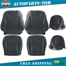 2010-2015 For Chevy Camaro Driver / Passenger Bottom / Top Leather Seat Cover