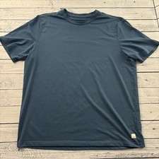 Vuori Current Tech Tee Short Sleeve Blank T Shirt Men's Large Blue
