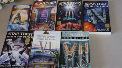 STAR TREK STRANGE NEW WORLDS Books Set 1-7 Paperback Anthology Lot b1