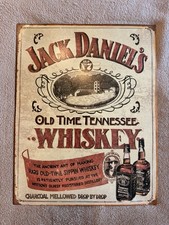 Official Jack Daniels Tennessee Whiskey Blechschild Bar Sign 40x30 Vintage Look