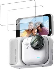 Screen Protector for Insta360 GO Ultra Tempered Glass Lens Guard 2 Sets Kit