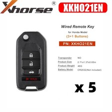 5x Xhorse Xkho21en Universal Remote Key Fob For Honda Stype 31 Buttons For Max 5x Xhorse Xkho21en Universal Remote Key Fob For Honda Stype 31 Buttons For Max