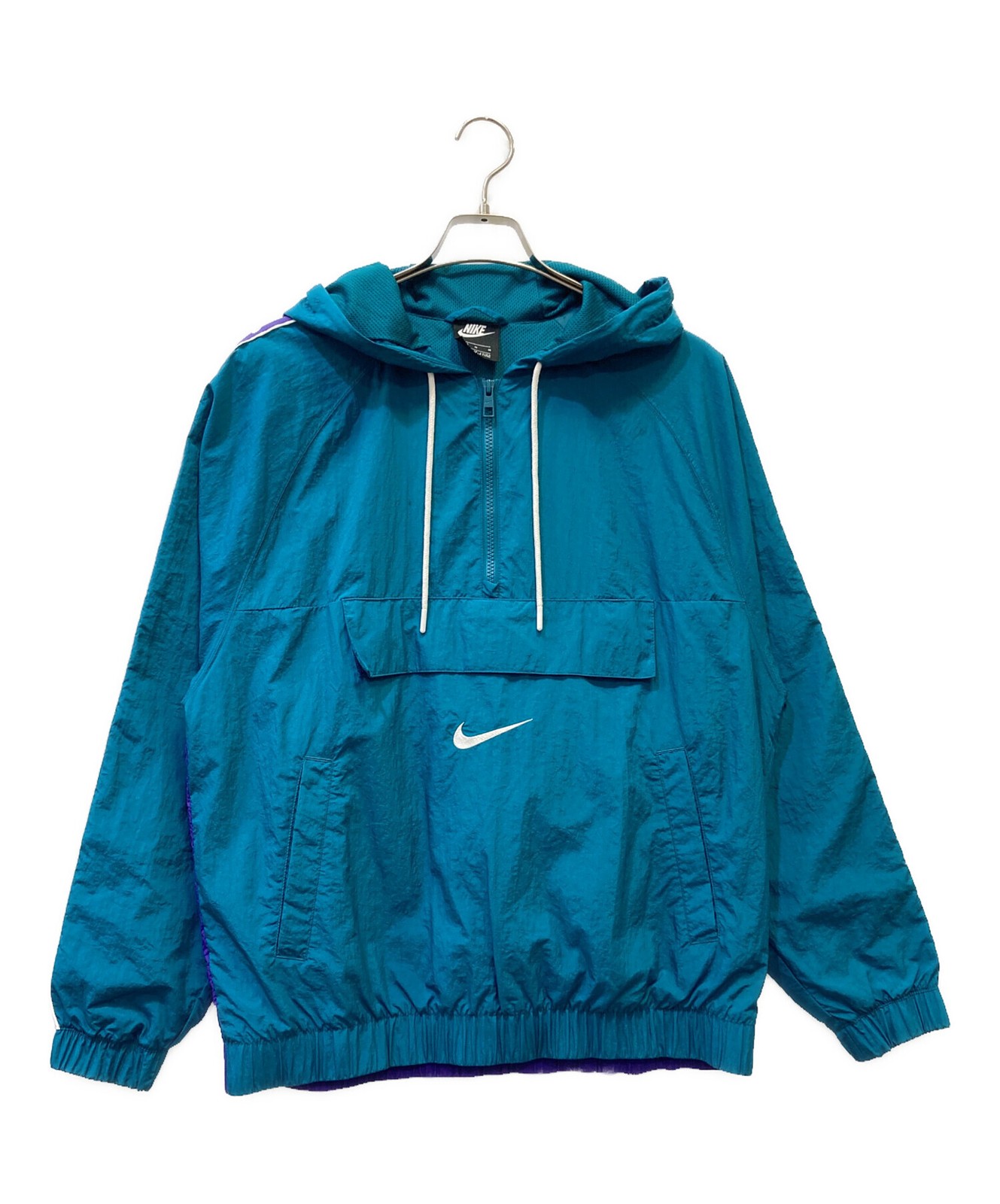 SACAI X NIKE NIKE Big Swoosh Giacca Tessuto Taglia:M Verde x Viola Uomo