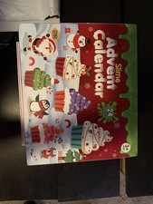 Slime Advent Calendar 24 Gifts Christmas Kids Santa Snowman Penguin Reindeer