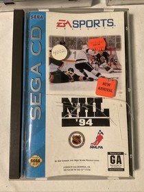 SEGA CD 4: Original Game Cases w/ Manuals & NHL 94 Game w/ Manual