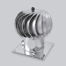 Schornsteinaufsatz Turbowent 1 mit Montageplatte 150–250 mm Zugverbesserung