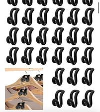 46 Hanger Connector Hooks Space Saving Closet Organizer Cascading Hanger Clips
