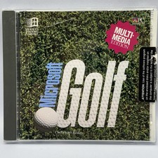 Microsoft Golf: New PC Software w/ Microsoft Certification CD-ROM, 1993 VGC