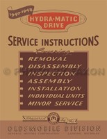 Olds Hydra Matic Getriebe Shop Manuell 1940 1941 1942 Oldsmobile Reparatur Buch