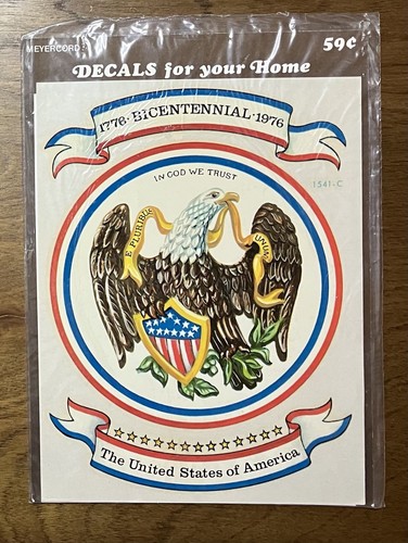 MEYERCORD DECORATOR DECALS Bicentennial 1776 - 1976 Americana NOS Unused L#3