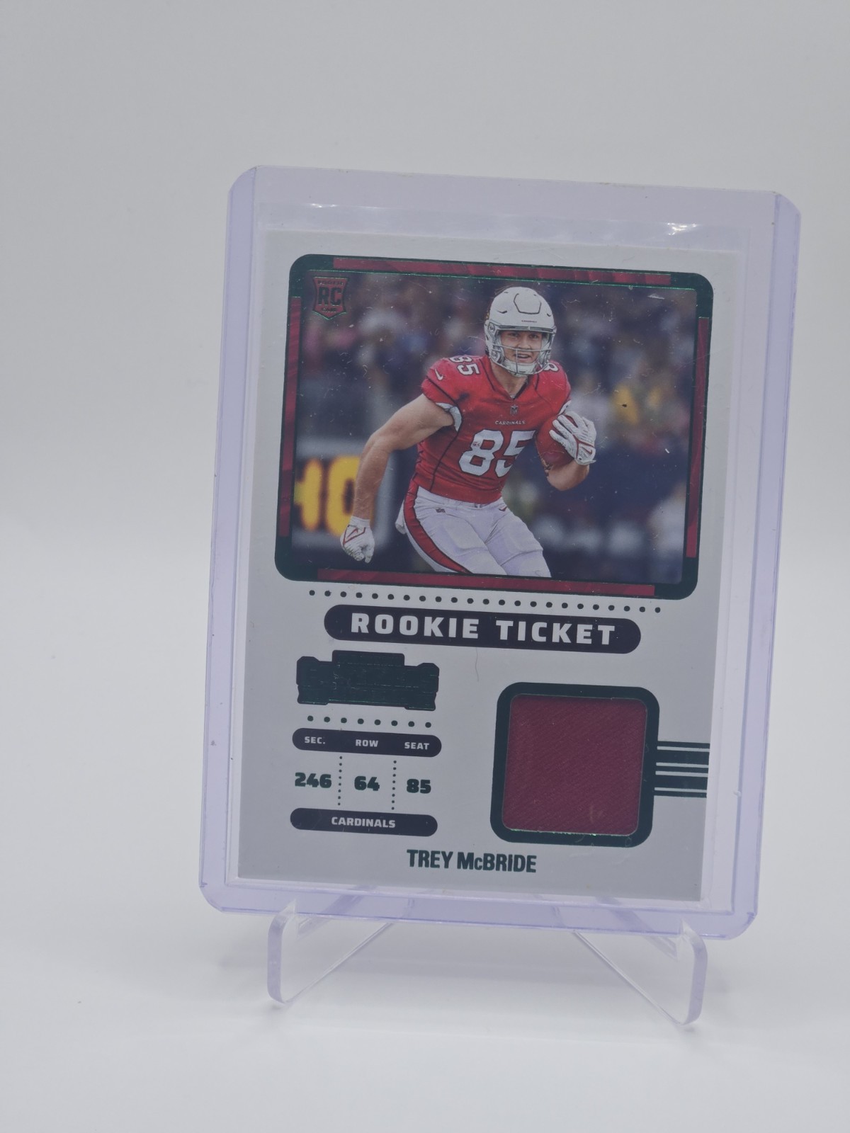 2022 Panini Contenders - Rookie Ticket Swatches Trey McBride #RTS-TMB (MEM, RC)