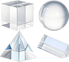 4 Pack K9 Optical Crystal Photography Prism Set, Include 50Mm Crystal Ball, 50M