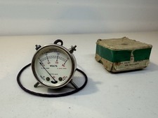 Vintage Pocket Volt Meter -9 / 180 VOLTS - British Made Original Box - Tested