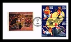 DR JIM STAMPS US COVER CIRCUS FIRST DAY ISSUE SETENANT PASTED ON CACHET