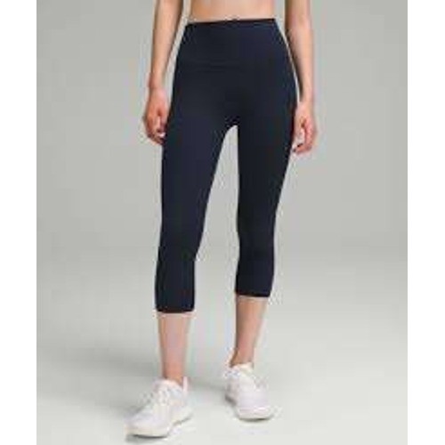 Lululemon Wunder Under Crop Leggings Black High Rise Yoga Pants Size 8