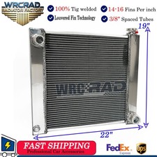 Aluminum Radiator For Chevy Gm Sbc Bbc 22x19 Universal High Performance Racing