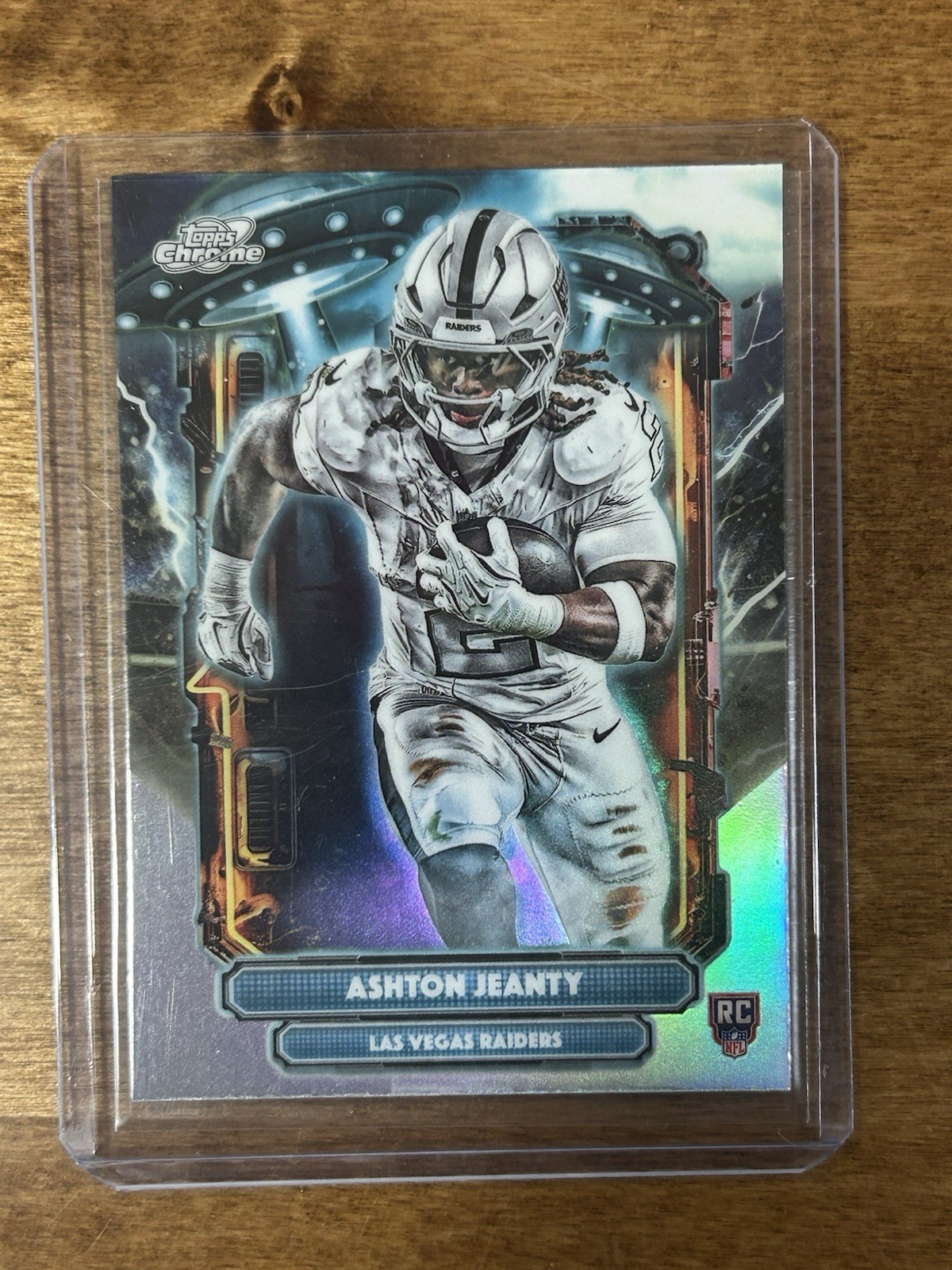 2025 Topps Cosmic Chrome Ashton Jeanty #ET-3 Extraterrestrial Talent RC Raiders