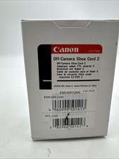 Canon Off-Camera Shoe Cord 2 CZ6-2358 Made Japan New Open Box