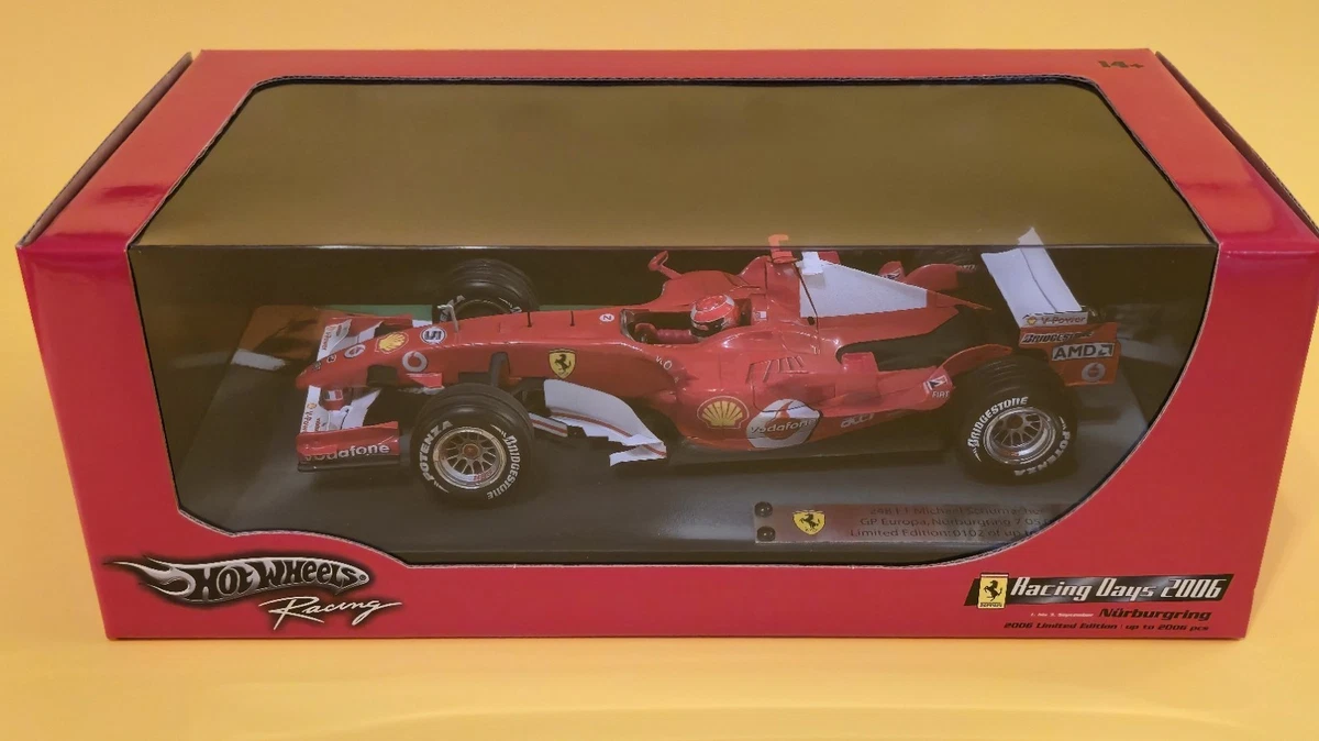 Hot Wheels 1/43 Ferrari 248 F1 – Schumacher, Très Bon état + Boîte