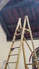 This 4-meter high 13 STEP, CHURCH STEP LADDER