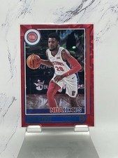 Pistons 2021-22 NBA Hoops Red Explosion Josh Jackson /15 #185