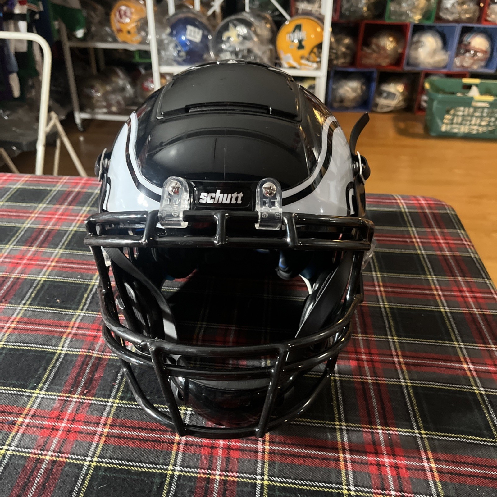 Philadelphia Eagles Alternate Black schutt f7 vtd adult football Helmet Xl