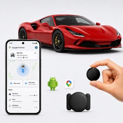 Mini Magnetic GPS Tracker for Vehicles IP65 Waterproof Real-Time Hidden Track...