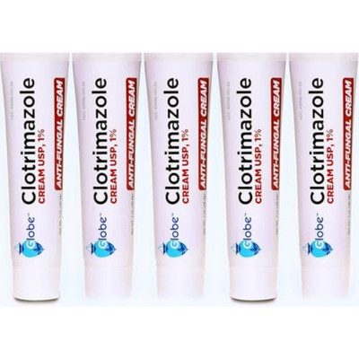 5 Pack Anti-Fungal Cream Cure Athletes Foot, Jock Itch,Compare to Lotrimin AF 1%