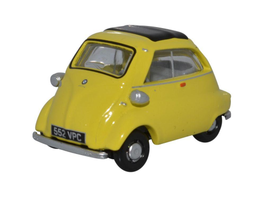 Oxford Diecast 76IS004 BMW Isetta Yellow OO Gauge