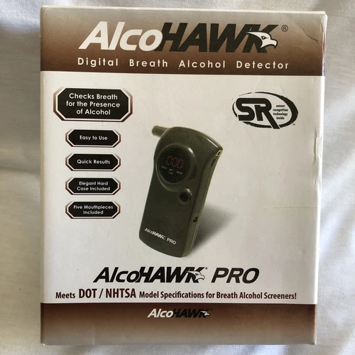 Alcohawk Pro Digital Breathalyzer Alcohol Detector - No Mouthpieces