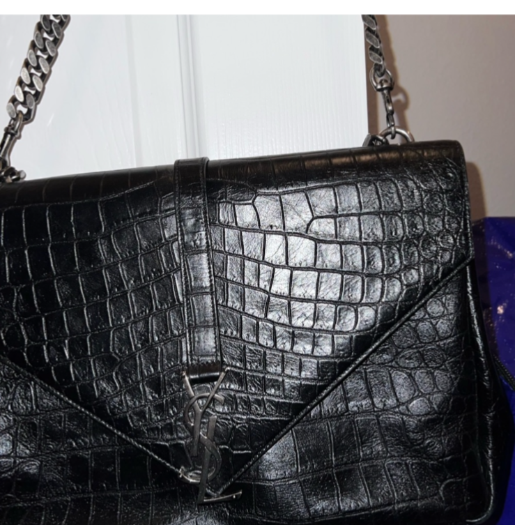 SAINT LAURENT Lusso squisito show stopper maniglia superiore CATENA lusso unico caldo