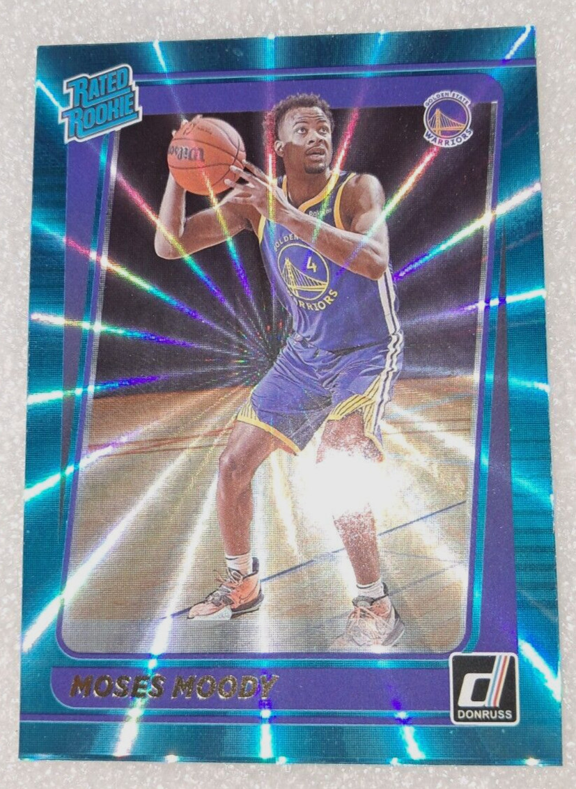 2021-22 Panini Donruss - Rated Rookie Holo Teal Laser #234 Moses Moody (RC)