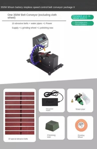 Mini Multifunction Belt Sander Electric Polishing Sandpaper Machine Desktop Wet - Picture 8 of 32