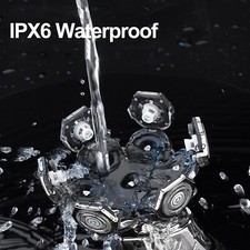 7D Cordless Shaver Hair Trimmer Men’s 5-In-1 Electric Head Shaver Razor Men Wet 9