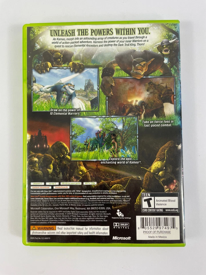 Kameo: Elements of Power (Microsoft Xbox 360, 2005) - Image 3 of 3