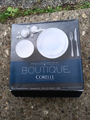 Corelle Boutique Tranquil Reflection 12 Pc Round Dinnerware Set
