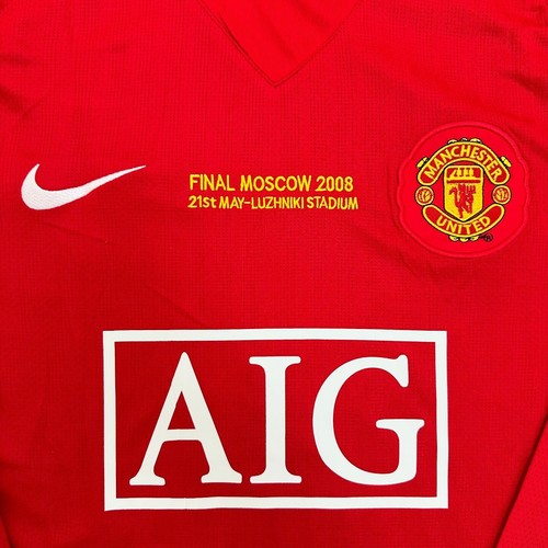 Manchester United Football Shirt 2008 Red Long Sleeve Jersey - Ronaldo #7 - Picture 3 of 7