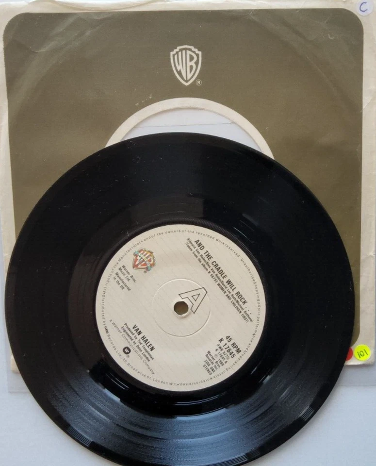 Van Halen And The Cradle Will Rock 1980 single 7" vinyl record in company sleeve - Image 2 of 4