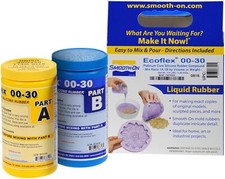 Ecoflex 00 30 Caucho de Silicona Translúcido Suave Flexible para Prótesis 1A 1B