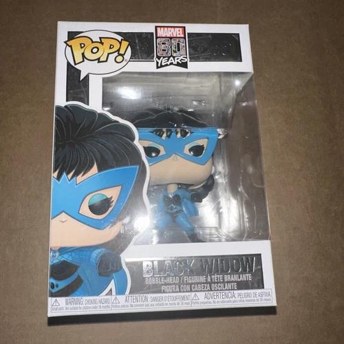 Funko Pop! Figura Vinilo Marvel 80 Años Primera Aparición Viuda Negra #551