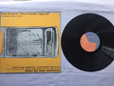 Christopher Berg LP Vinyl 12-inch 33rpm Opus One Records #49 Six Songs For......