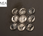 (9) 1927+1928+1929 Mercury Dime Lot ~ Vf/Xf ~ 90% Silver ~ 9 Coin Set ~ (Dl77)