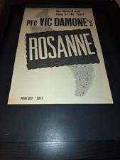 Vic Damone Rosanne Rare Original Promo Poster Ad Framed!