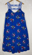 Matilda Jane Dress Womens Medium Perfectly Polished Royal Blue Floral Feminine