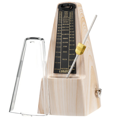 LEKATO Mechanical Metronome Vintage Music Timer Copper Tempo Piano Guitar