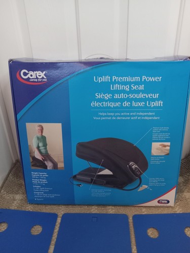 Carex Uplift Premium Power Electric Lifting Seat 300lb Capacity 20” Memory Foam - Picture 2 of 17