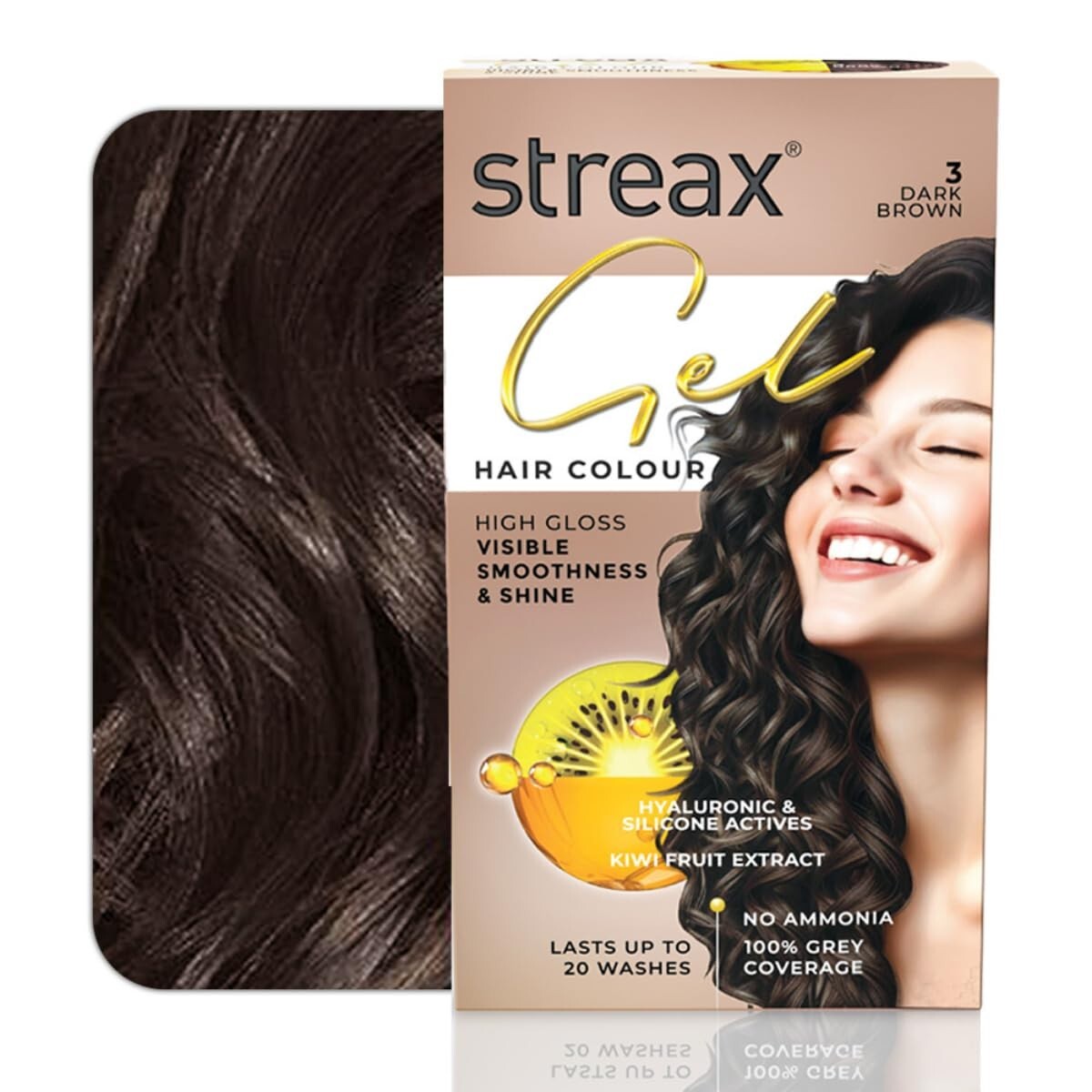RJ HAIR COLOR TREATMENT DARK BROWN (3本) RJ HAIR COLOR TREATMENT DARK BROWN (3本) Streax Hair Colour