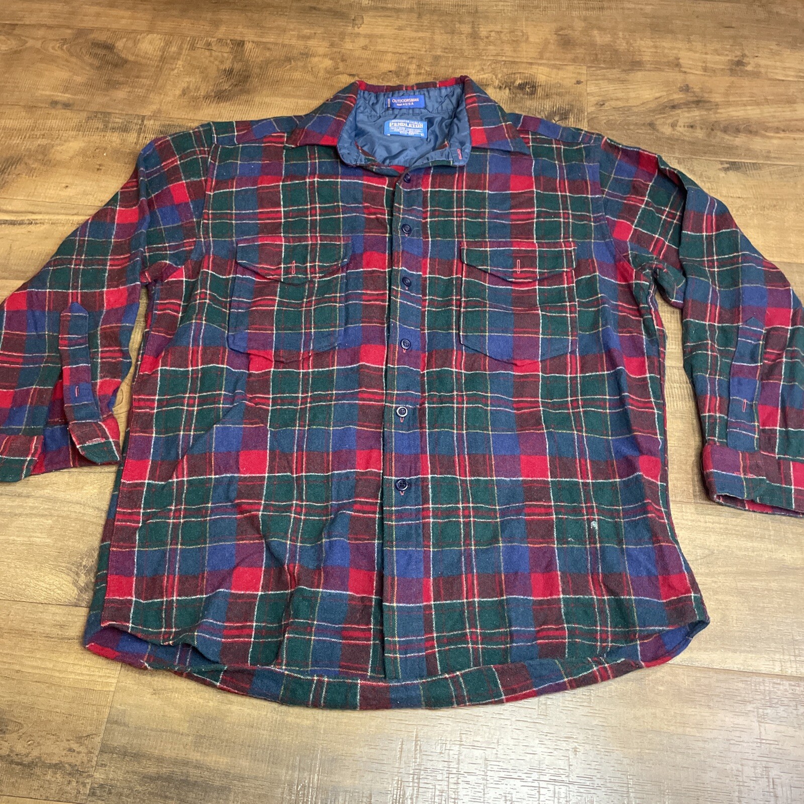 Vintage Pendleton Flannel Red Wool Lumberjack Out… - image 1