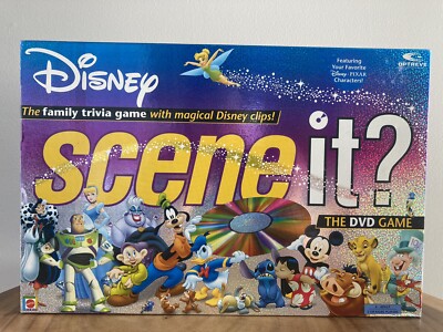 Scene it? Disney DVD Trivia Board Game 1st Edition 2004. Missing 1 Pawn Figurine